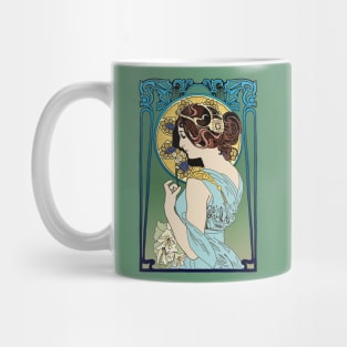 Pre-Raphaelite Girl 4 (Blue) Mug